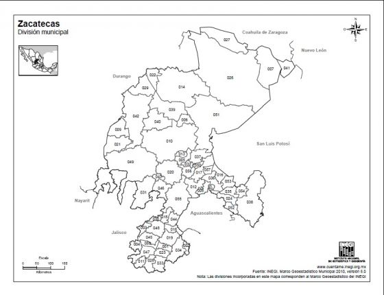 Zacatecas Mapa De Zacatecas, Mapa De Mexico, Tipos De, 43% OFF