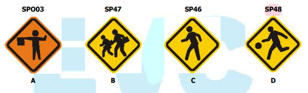 ¿Cual de las siguientes señales indica al conductor que se aproxima a una zona deportiva?
