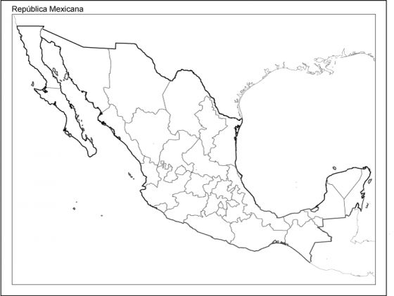 Print Map Quiz: estados de la republica ()