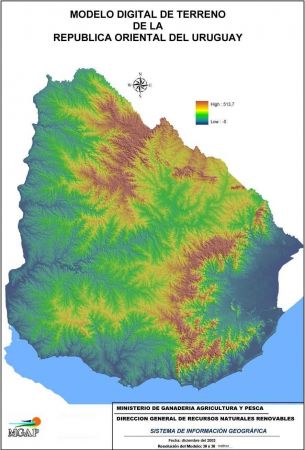 mapa uruguay relieve Map Quiz Relieve Uruguay Geografia mapa uruguay relieve