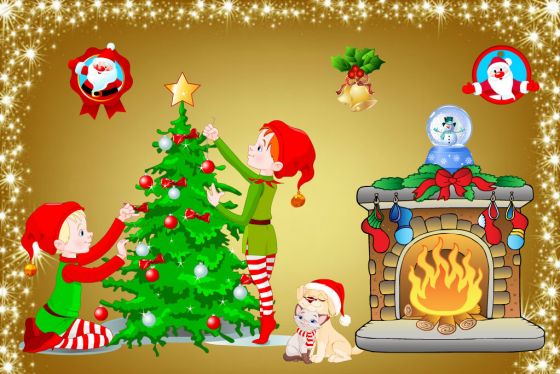 Imprimer Carte Interactive C Est Noel Vocabulaire Fle Noel