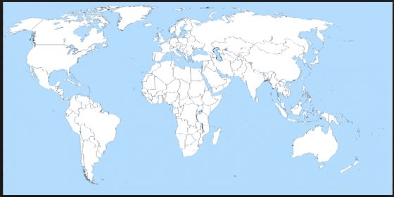 printable blank world map quiz