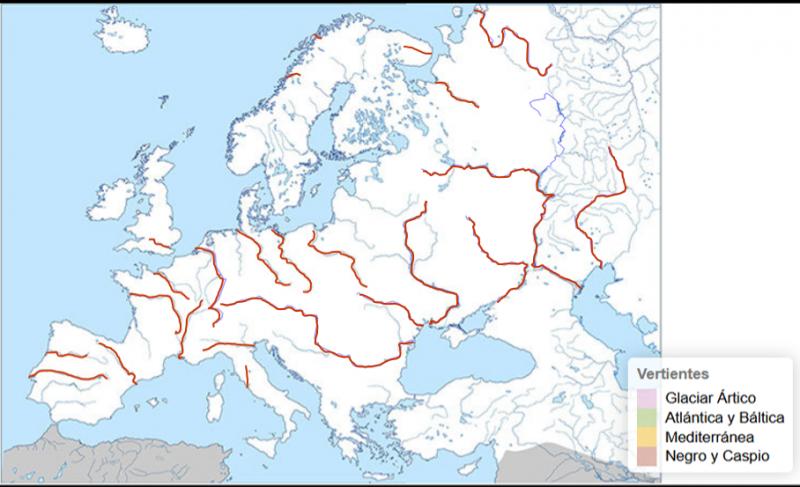 Map Quiz Los R os De Europa geograf a 1 Eso Geografia E Historia 
