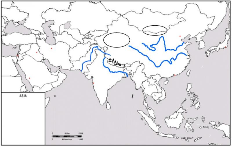 Print Map Quiz: Asia Map Quiz (Sociology - HS1 - asia - middle east ...