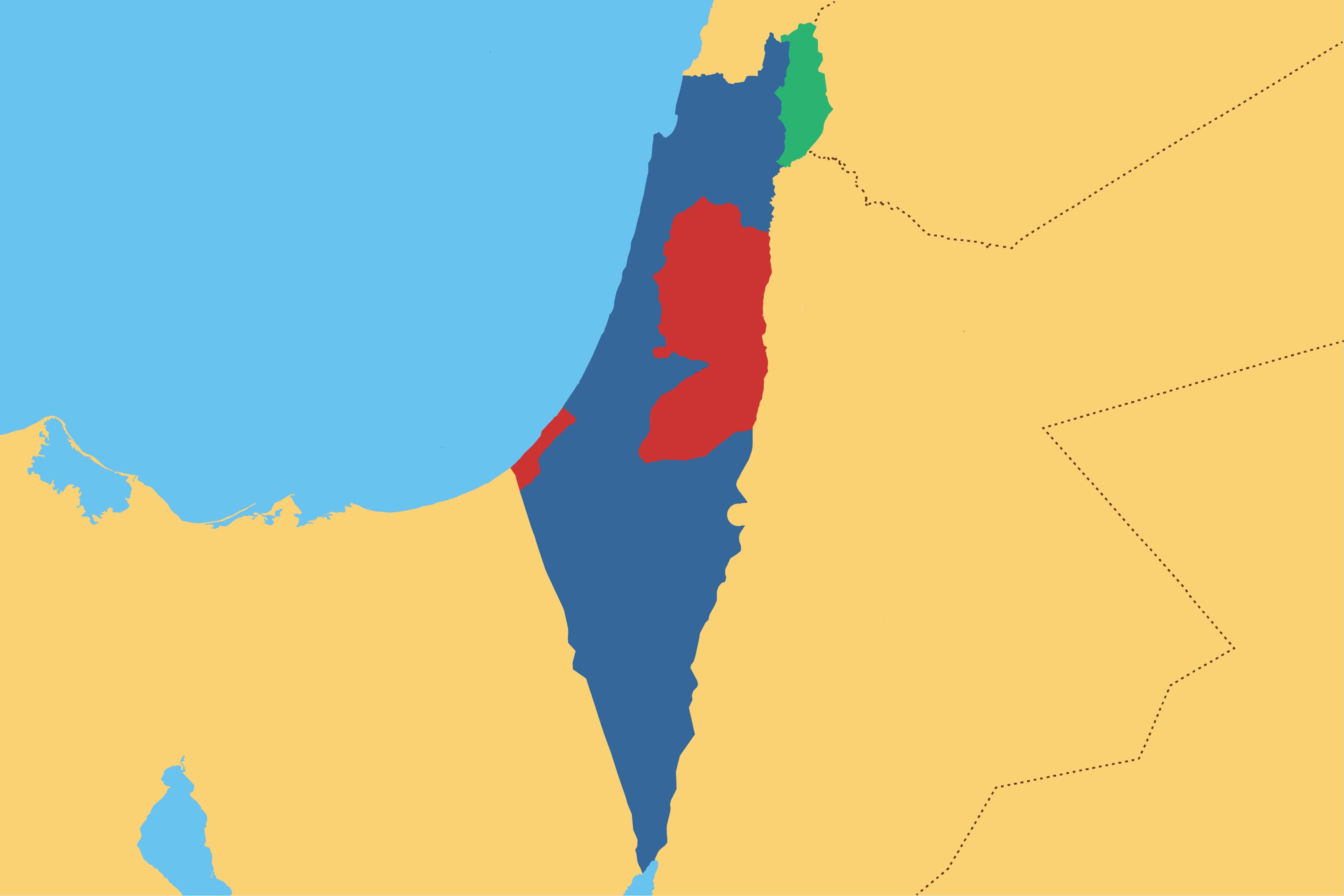 Print Map Quiz: Israel & Areas Map Quiz: Click all areas to learn, then ...