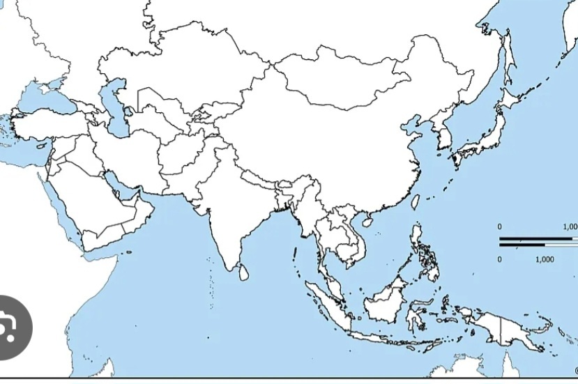 Print Map Quiz Asia Map Quiz (geography hs1 ap human geography)