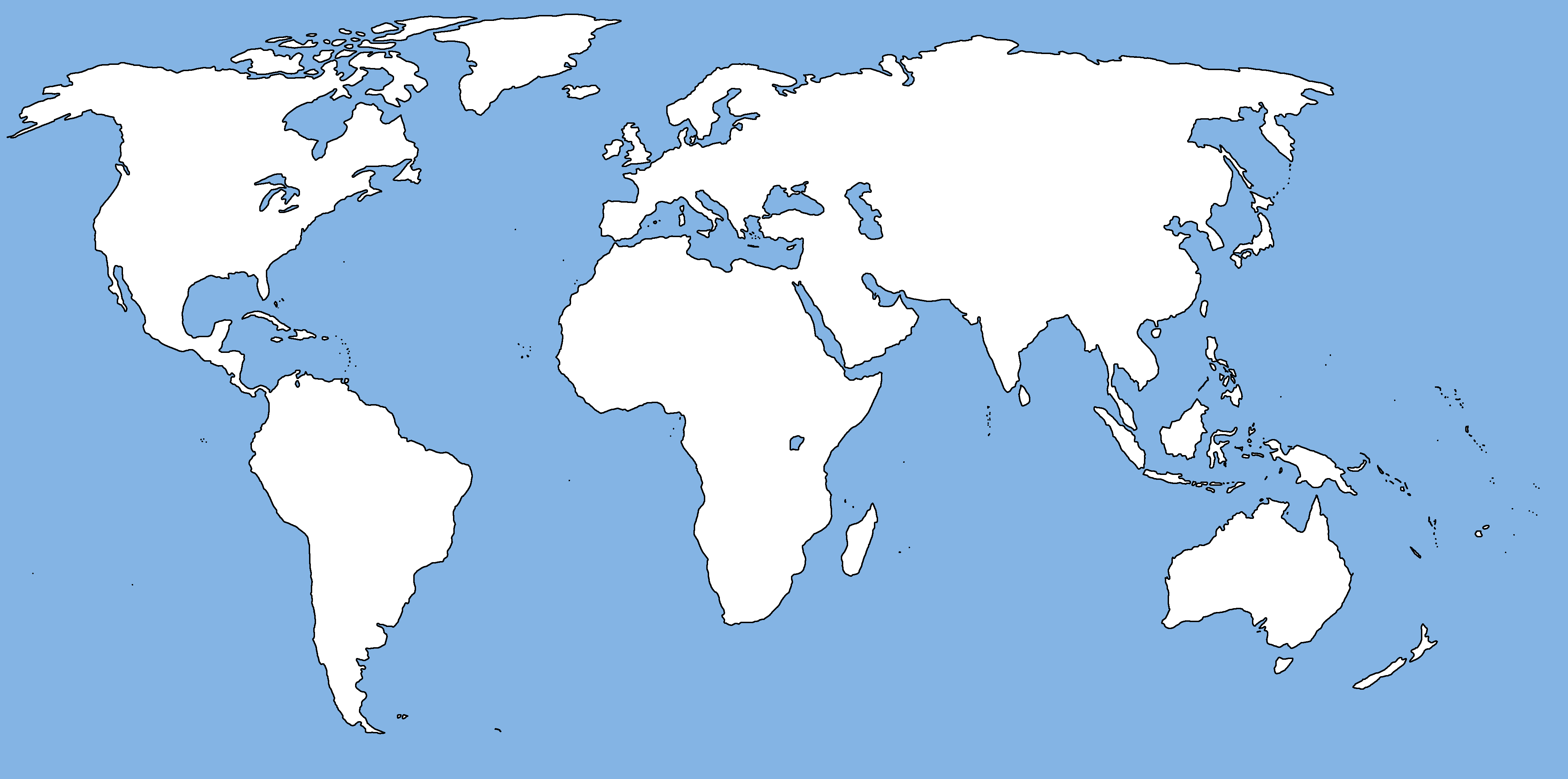 Map Quiz: World Map Study Guide - World History 1