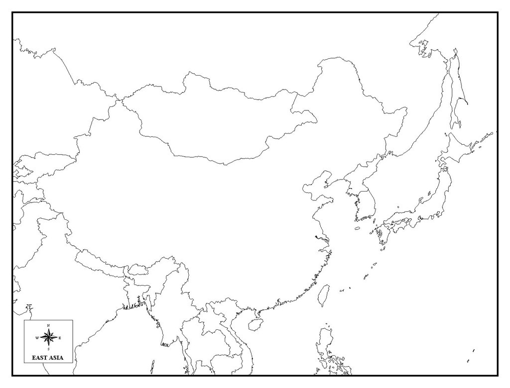 Print Map Quiz: East Asia Map Quiz ()