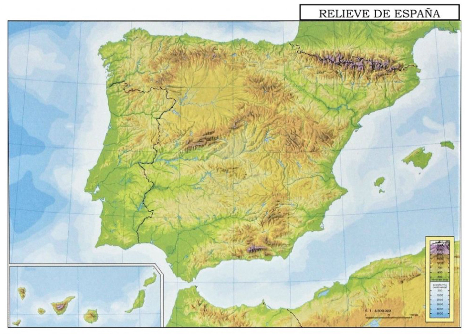 Map Quiz: mapa fisico españa