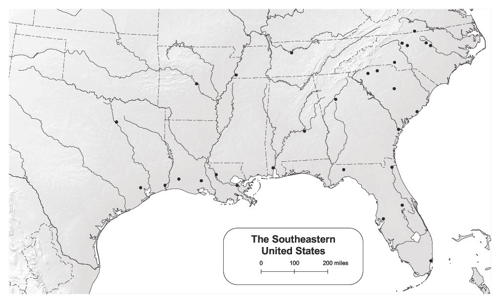 Deep South Rivers Map Quiz: Rivers in the Deep South (geography - north america)