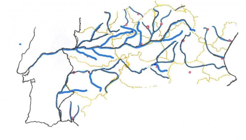 afluentes del tajo mapa Mapa Interactivo: Afluentes del Tajo y Guadiana (sociología   6º 