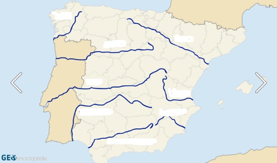Mapa Interactivo: los 8 ríos más importantes de España (6º primaria)