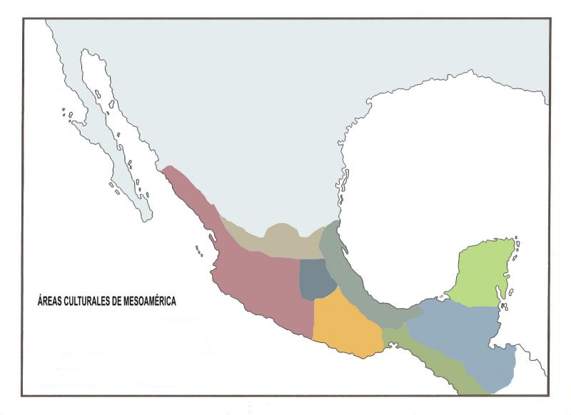 Mapa De Mesoamerica Para Colorear Ajore 1900