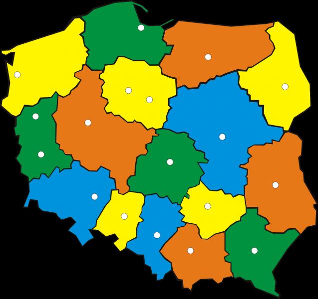 Print Map Quiz: mapa Polski (mathematics)