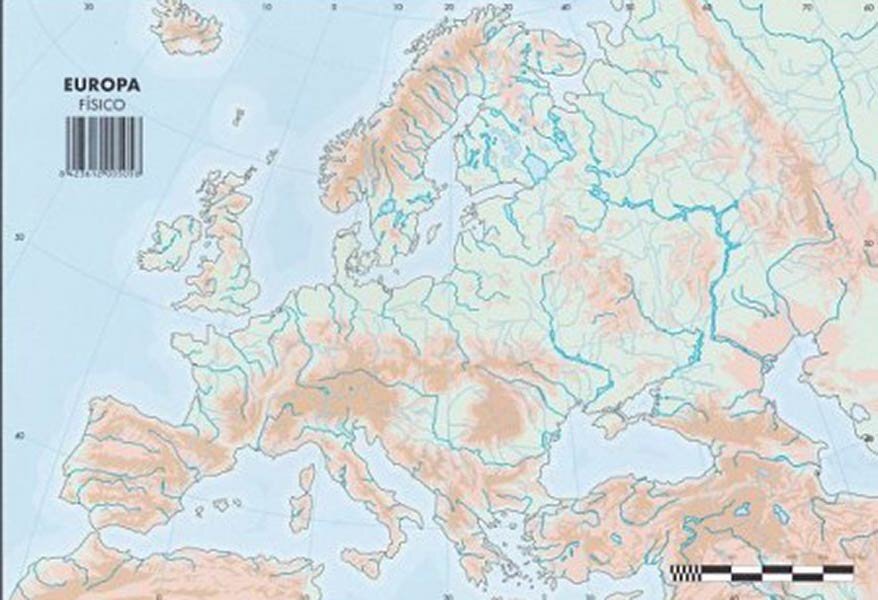 Mapa Interactivo: Mapa de Europa Físico