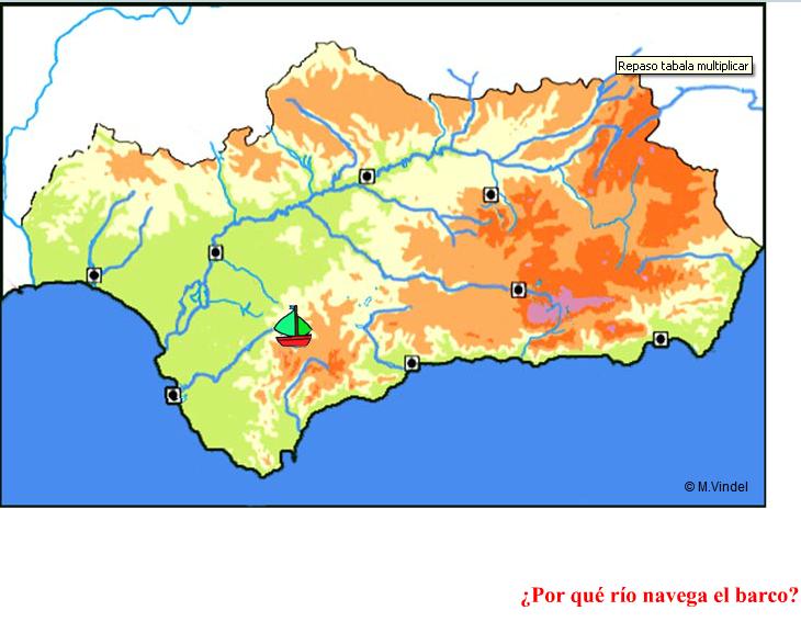 mapa fisico interactivo de andalucia Mapa Interactivo: Mapa físico de Andalucía (geografía   sociología 