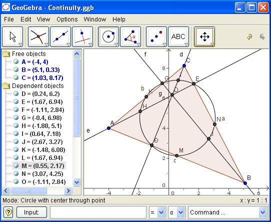 Geogebra graphing calculator