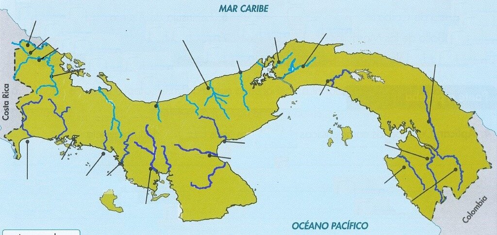 Mapa Interactivo: Hidrografía de Panamá