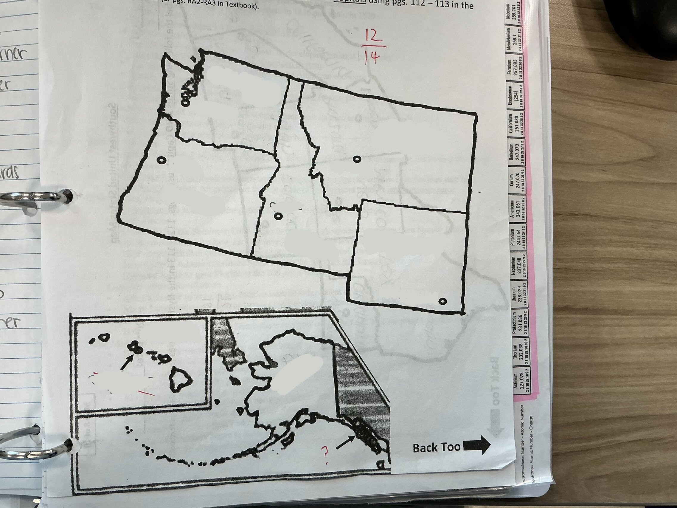 Map Quiz: Northwest states map