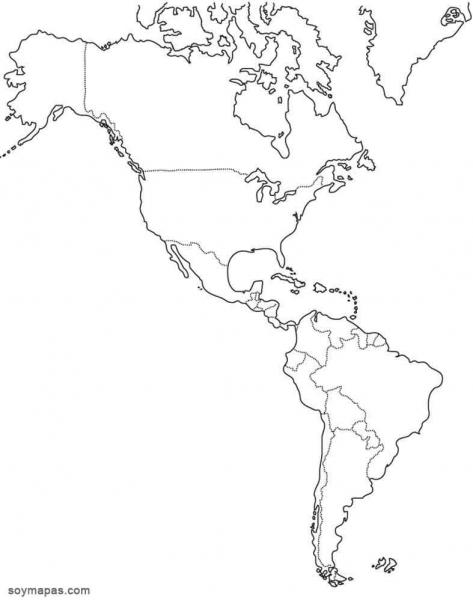 Print Map Quiz: relieve de américa (geografia e historia