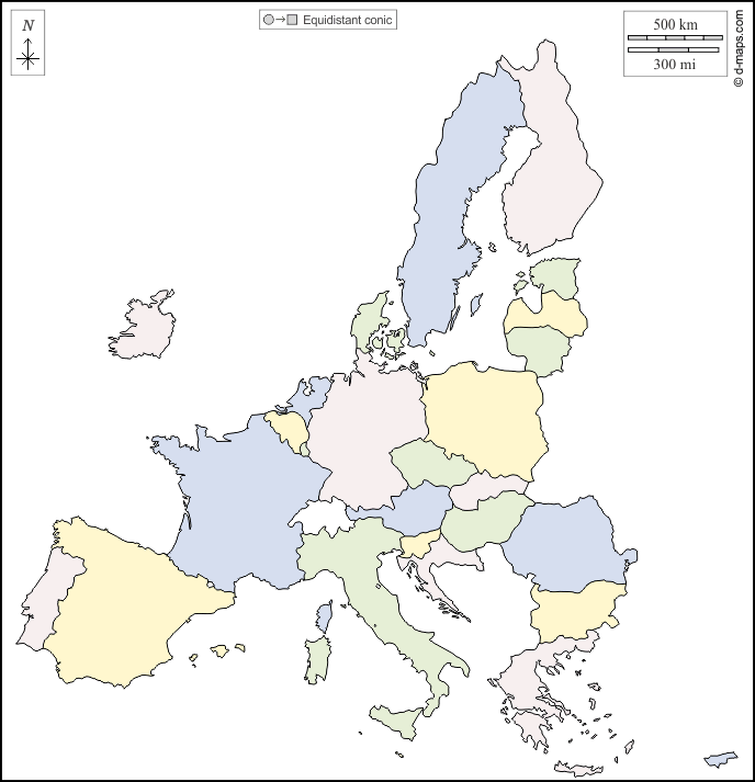 Mapa Interactivo: Capitales de la Unión Europea