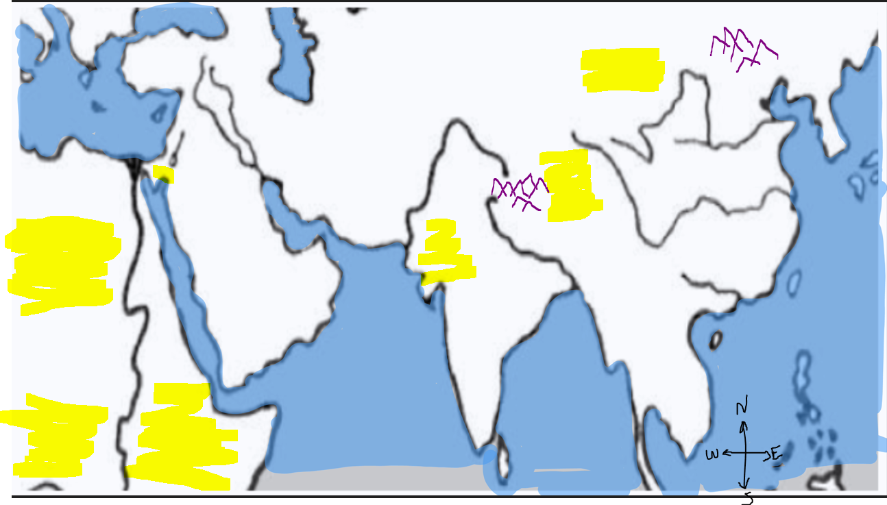 Map Quiz: 6th Grade Midterm Map - Deserts and Mountains (6th grade ...