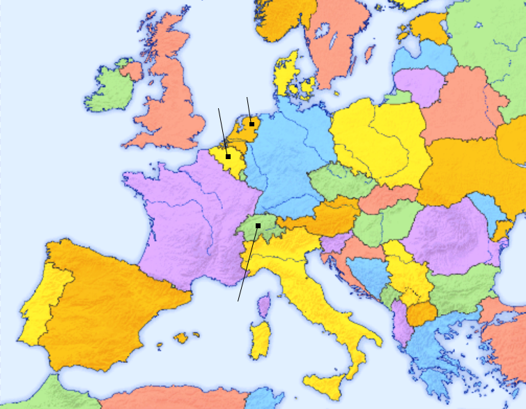 Map Quiz: Carte Europe (Clic - 1) (géographie)