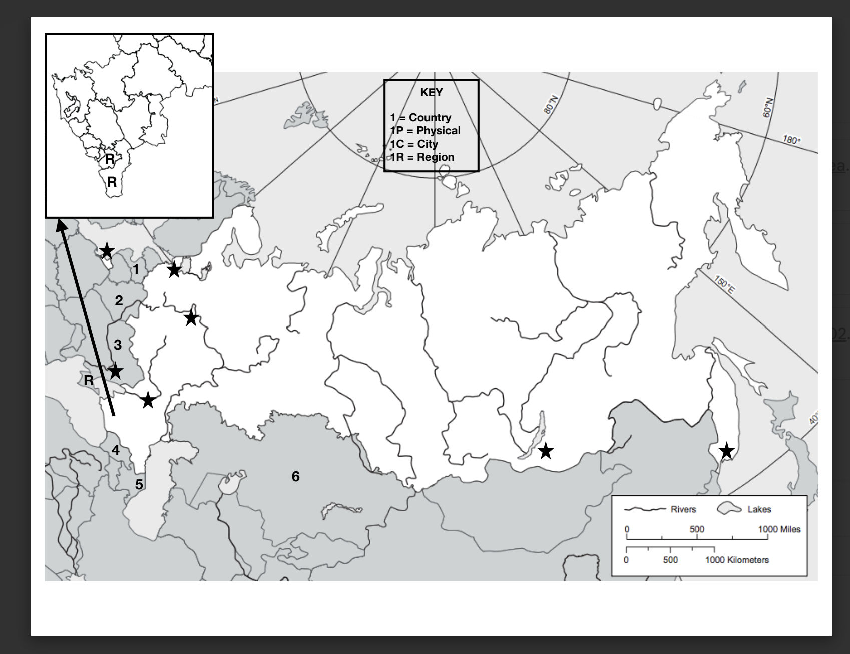Map Quiz: Russia Map Quiz