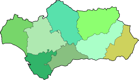 Map Quiz: MAPA POLÍTICO DE ANDALUCÍA (1º bachillerato - politico - mapa ...