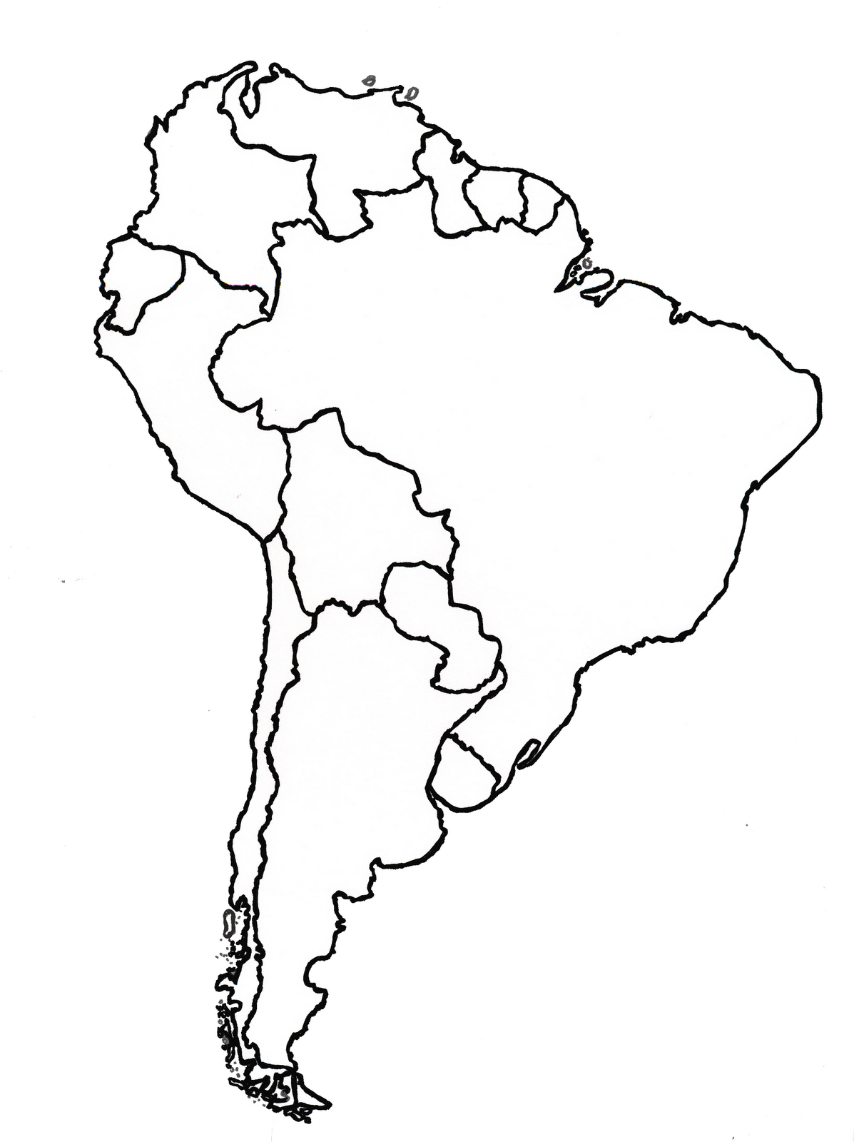 Map Quiz: Mapa Suramérica