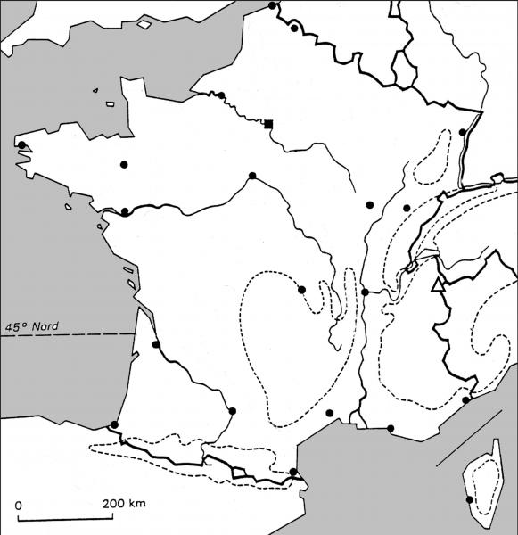 Carte Interactive La France écrire France Reperes