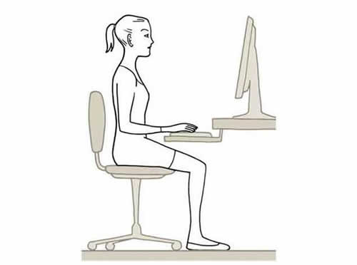 posturas frente al computador ergonomia