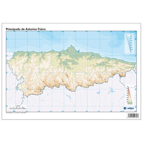 mapa fisico asturias mudo Mapa Interactivo: mapa Asturias físico (geografía   1º E.S.O. 