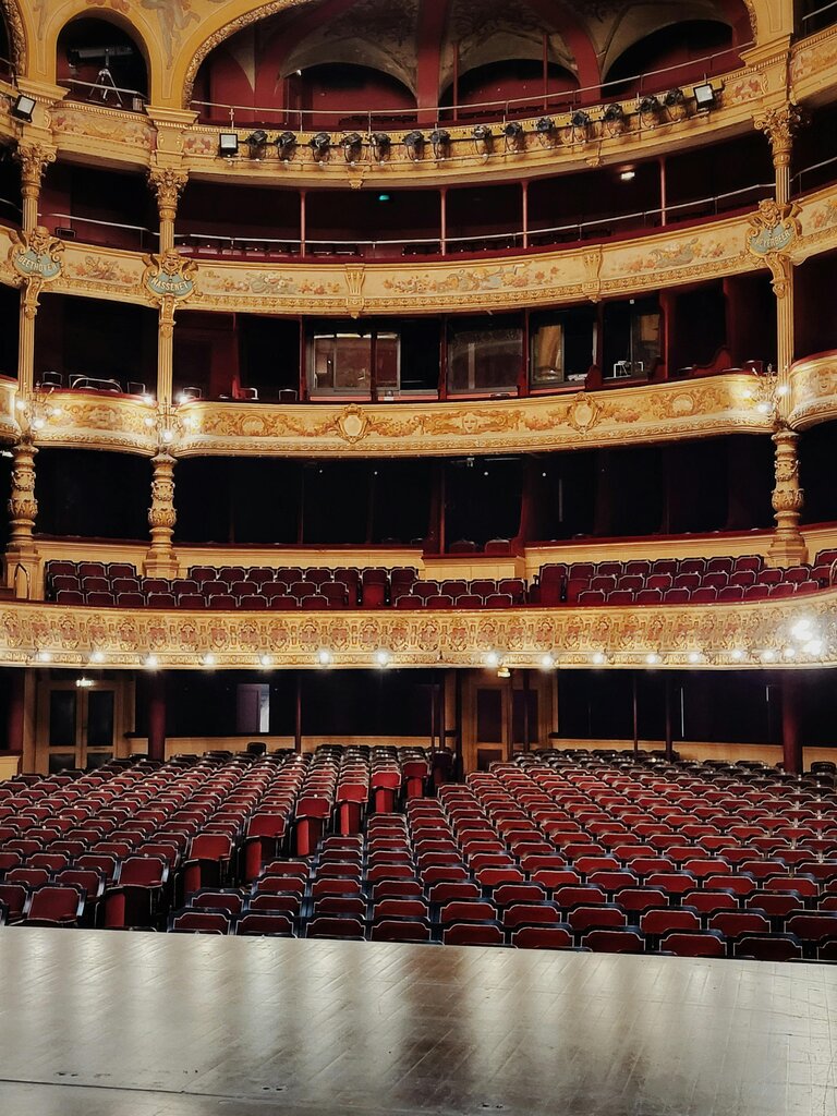 en un teatro