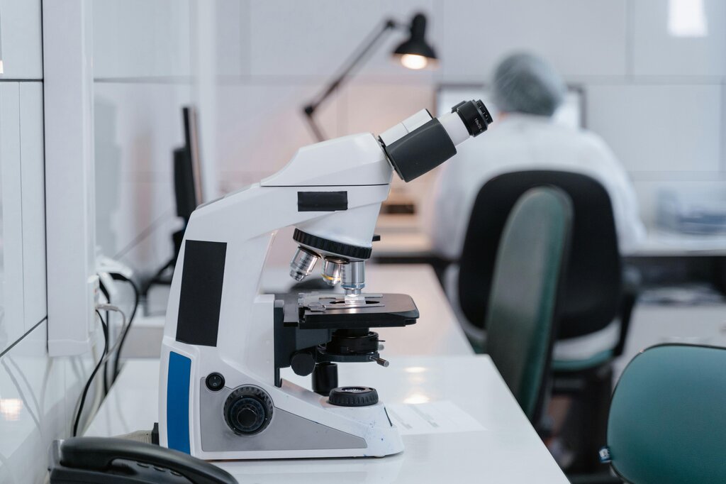 en un laboratorio