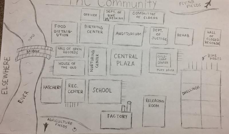 The Giver Community Map - Pacific Centered World Map