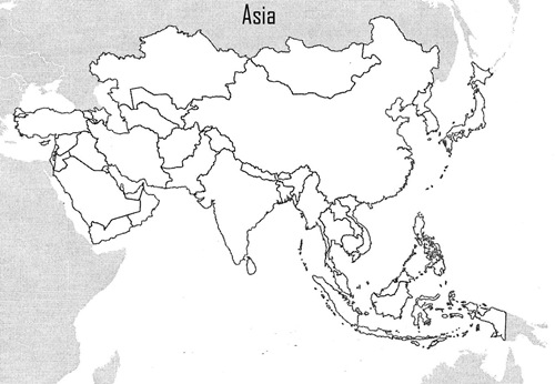 Mapa Interactivo Continente De Asia Geografia 9º Secundaria Paises Asia