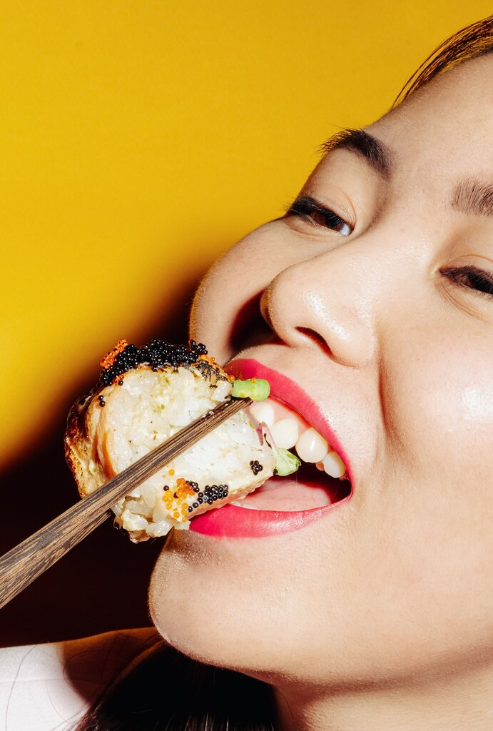 Digestion begins in the mouth through chewing and saliva.