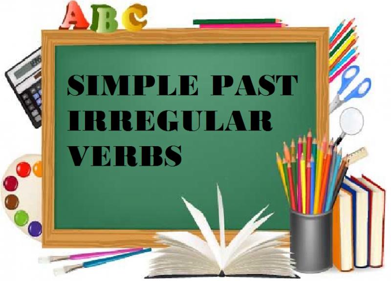 Presentación: SIMPLE PAST IRREGULAR VERBS (irregular verbs - simple past -  tense)