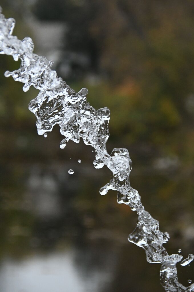 El agua se limpia sola.