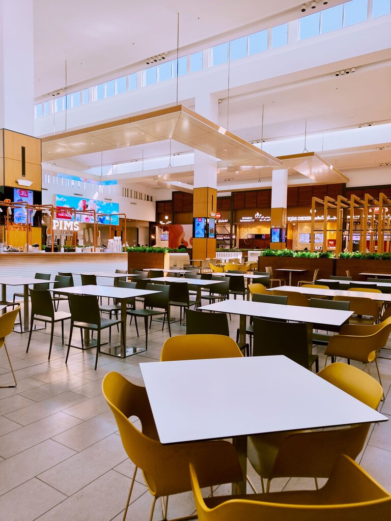 IN WHICH OF THE FOLLOWING PLACES CAN YOU OFTEN FIND A 'FOOD COURT'?