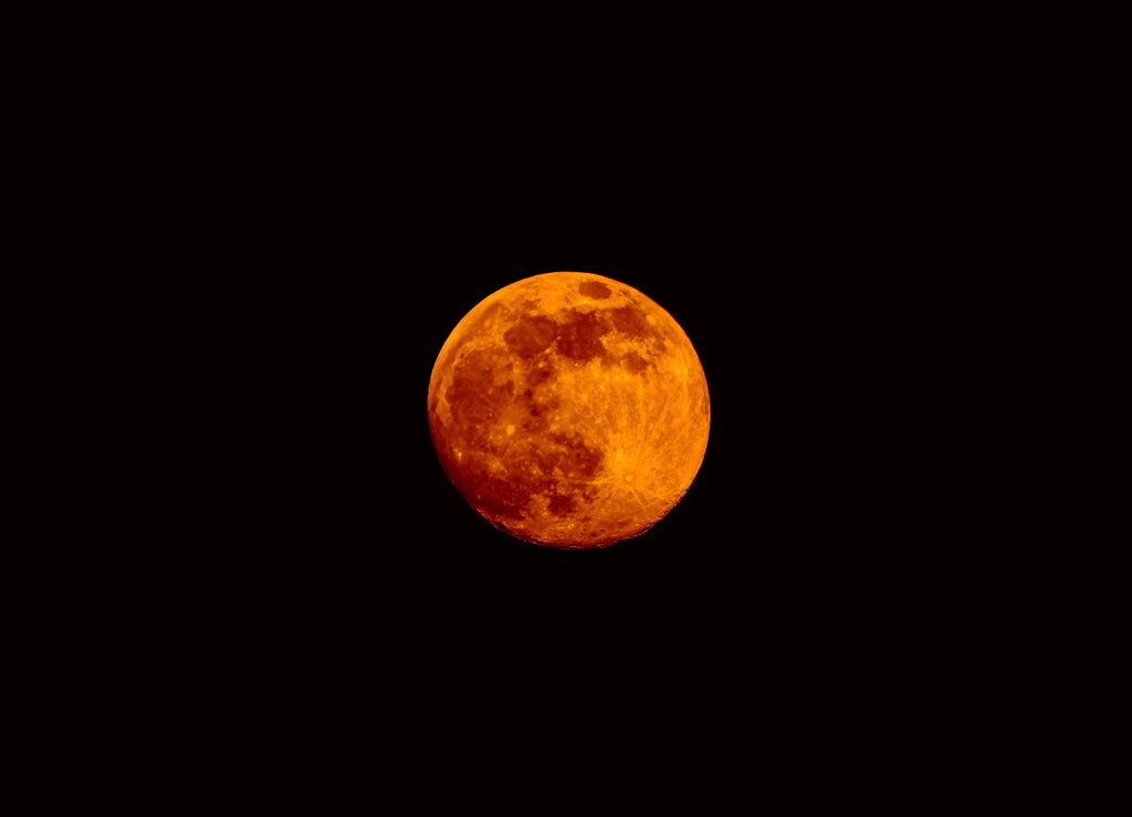 What colour is the moon.