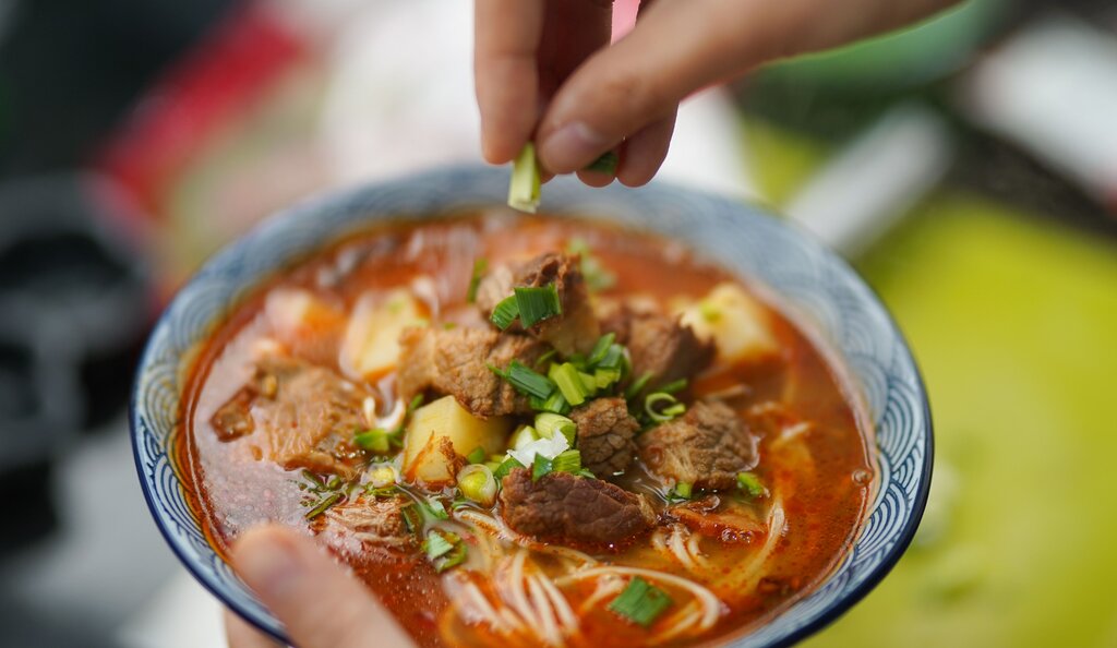 What is the temperature of hot soup?
