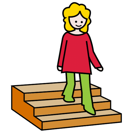 ...la escalera