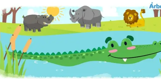 ¿POR QUÉ LOS ANIMALES IBAN A VISITAR AL COCODRILO?