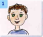 What colour are Peter’s eyes?