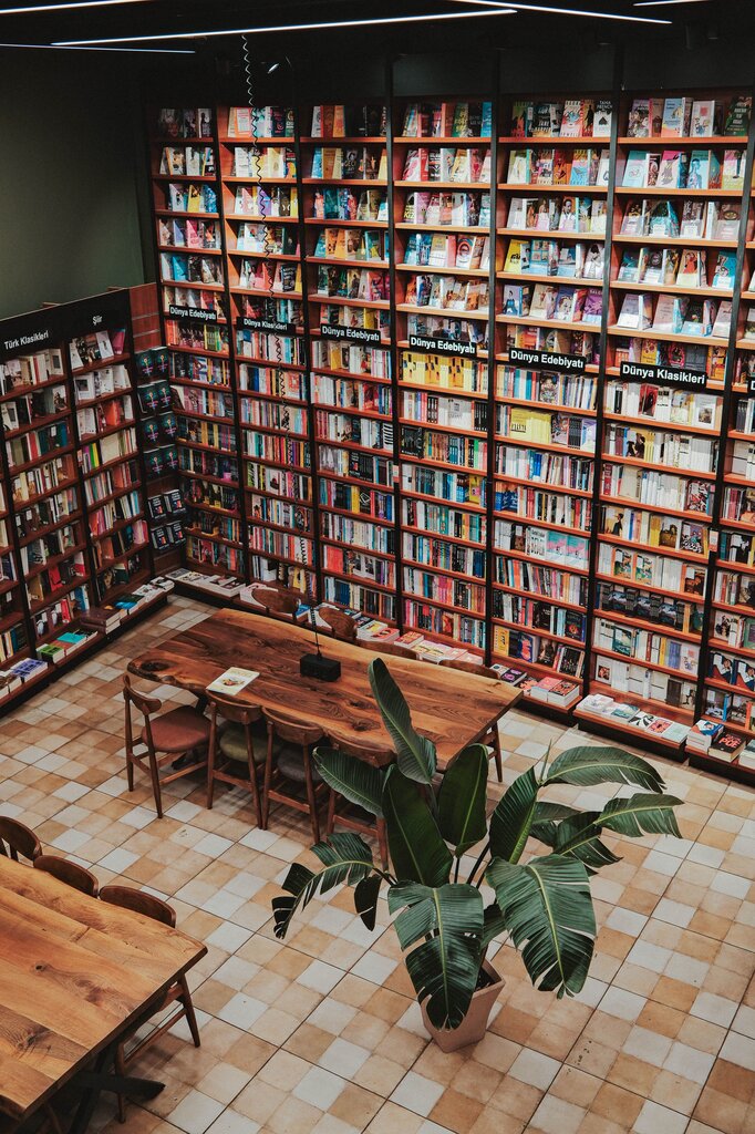 Where can you read books?

