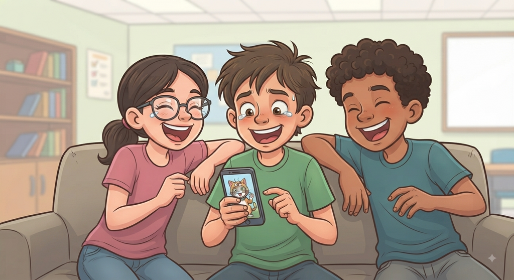 My friend tells very funny jokes. He is ______!