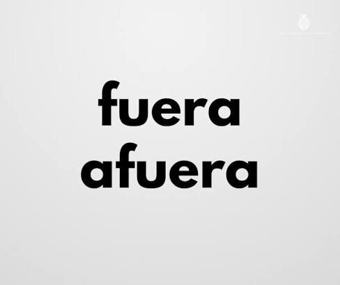 Afuera.