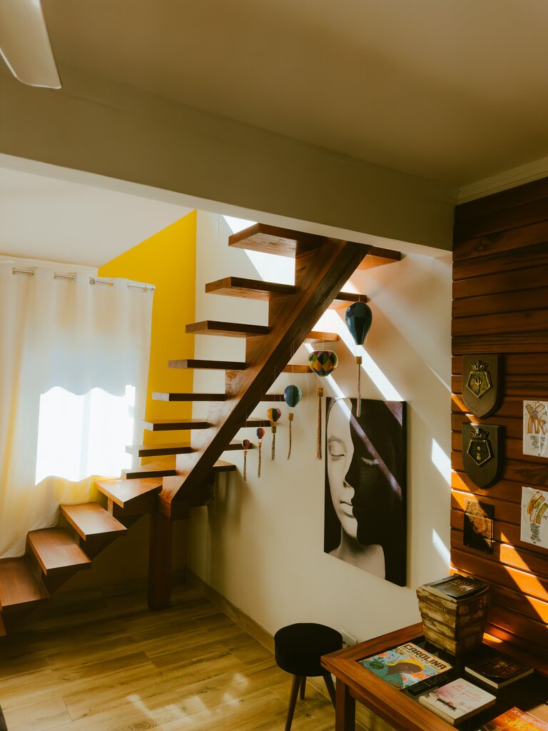 You can walk up and down these inside a house.